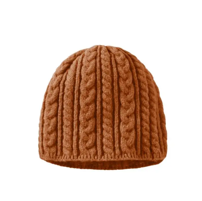 

Плюс бархатная плотная теплая осенне-зимняя вязаная зимняя шапка