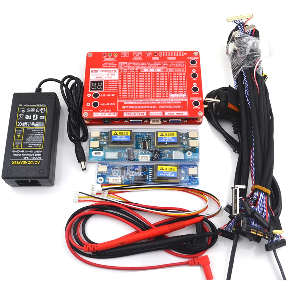 Sexto Teste de Painel Ferramenta de Teste de Painel Lcd Led para tv Computador Notebook Inversor de Reparo Integrado 80 Tipos Peças e acessórios p/ instrumentos