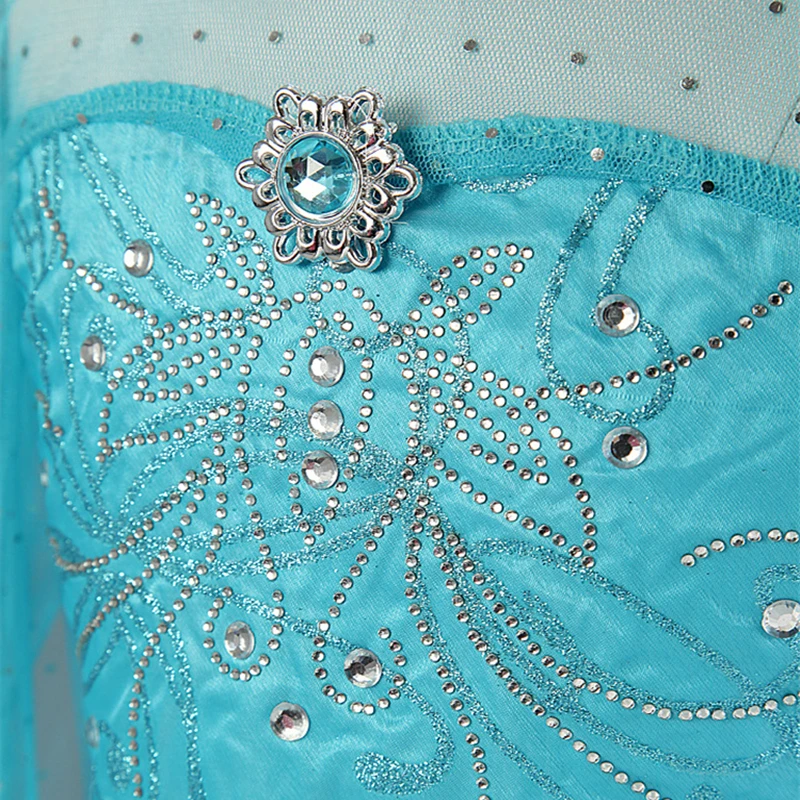 

Girls Princess Dress Up Children Carnival Costume Kids Dresses for Girls Birthday Party Dresses Fancy Queen Crystal Snow 2 Dress