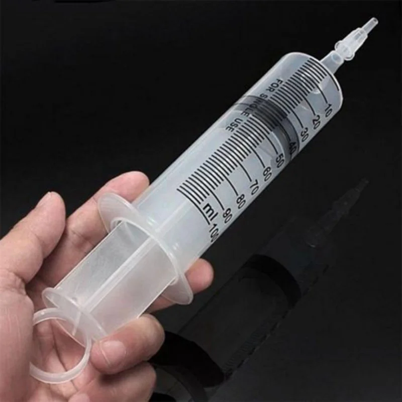 

New 100ml/150ml Reusable Big Large Hydroponics Plastic Pet Products Nutrient Sterile Health Measuring Syringe Feeding Tools