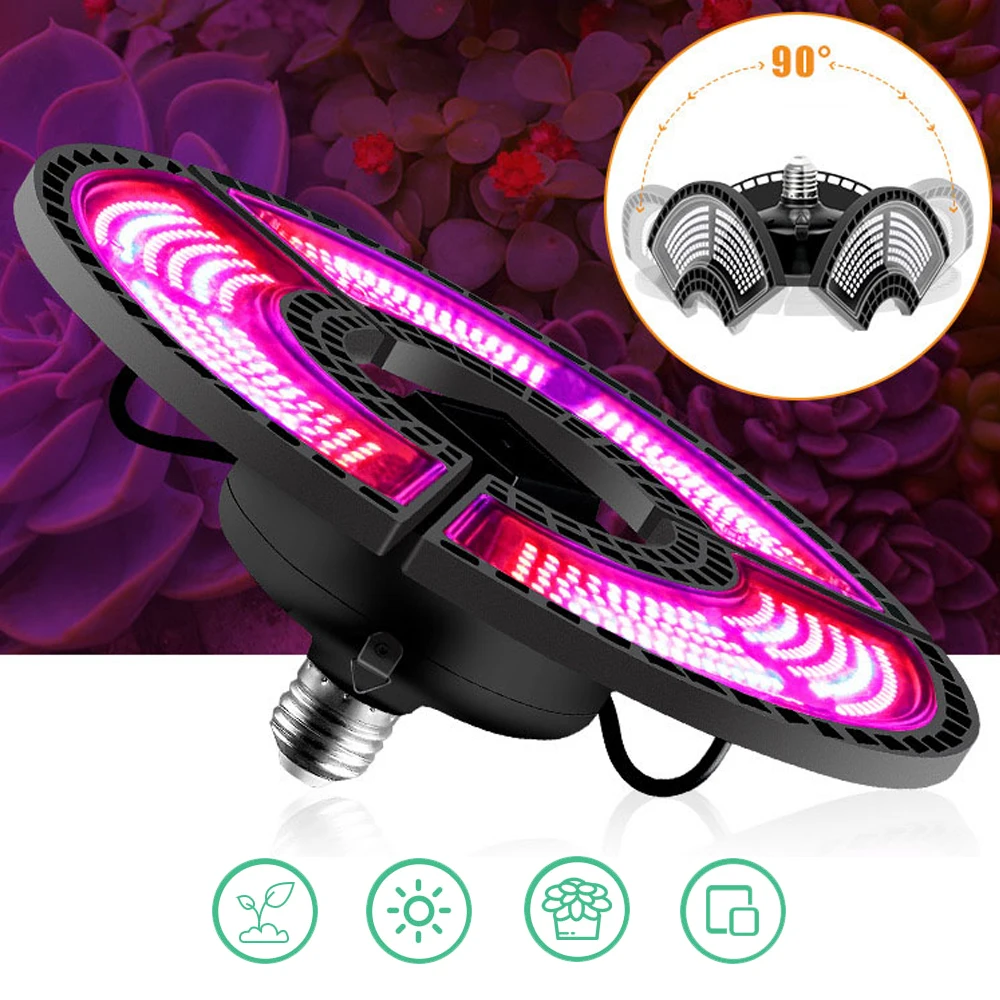 

Grow Light LED plant planting light UV Lamp Plant folding plant light greenhouse waterproof seedling E27 red and blue spectrum