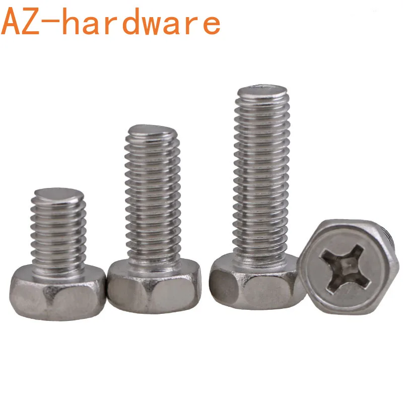 Углубление с крестообразным пазом из нержавеющей стали 304 внешний шестигранный