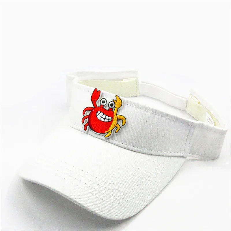 2024 хлопковые козырьки с вышивкой в виде краба бейсболка регулируемая кепка Snapback