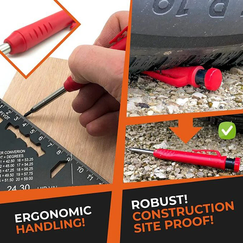 Твердый плотничный карандаш набор механических карандашей с отверстием