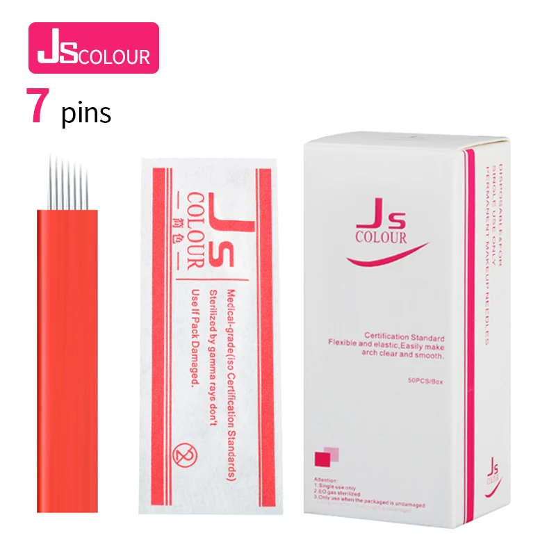 Новинка 20 шт. для бровей 7 штифтов Перманентный макияж иглы татуажа глаз зубец