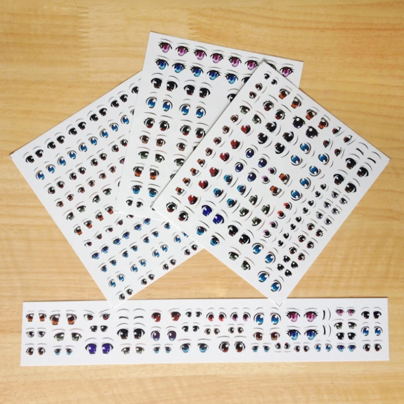 Аниме наклейки для глаз фигурка кукла лицо органа Пастер глина с рисунками