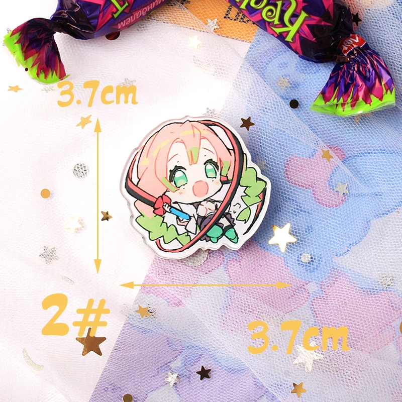 TQ Anime Demon Slayer: Kimetsu no Yaiba Kamado Tanjirou Cosplay Bedge Cartoon Collect Backpacks Bags Badges Button Brooch Pins | Дом и сад