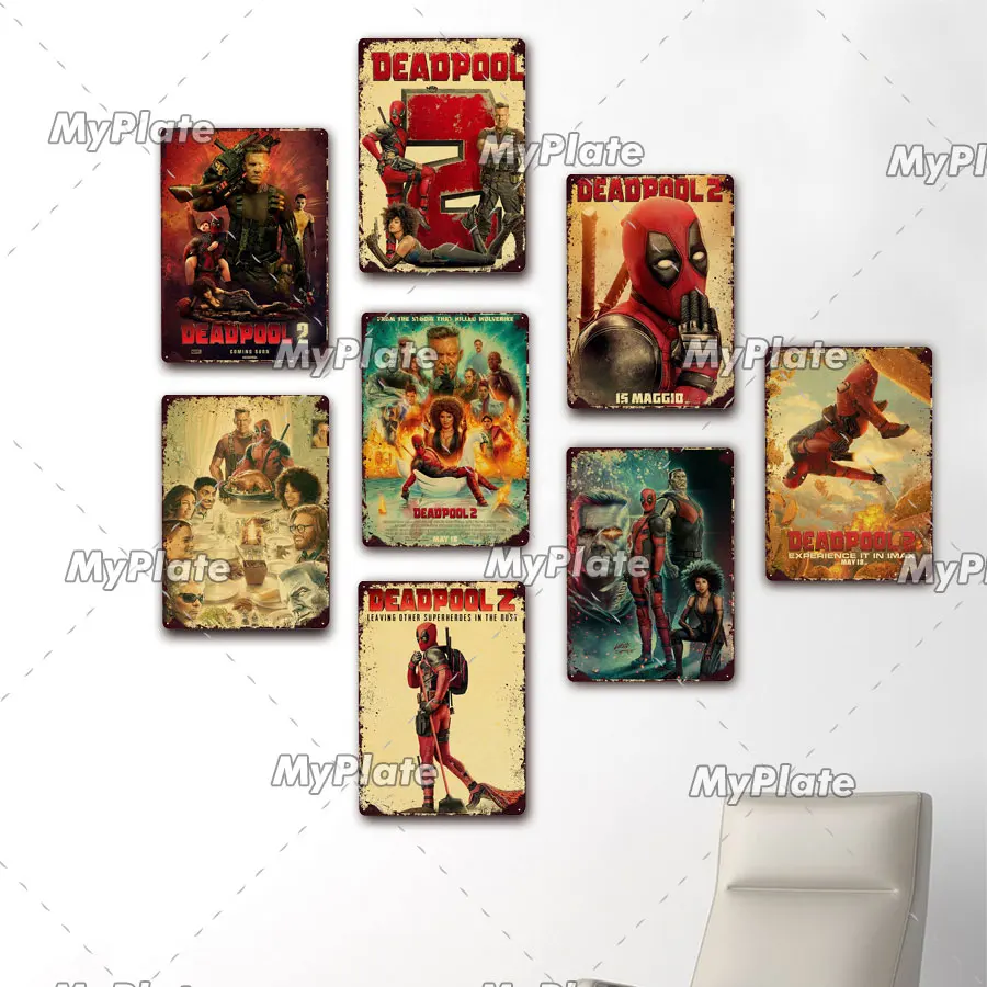 Комикс супергерой металлический знак винтажный жестяной фотоальбом Декор для