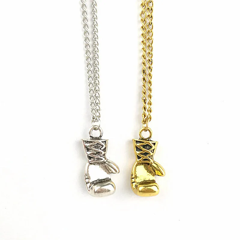 Новинка модное золотистое серебряное милое мини-ожерелье для боксерских