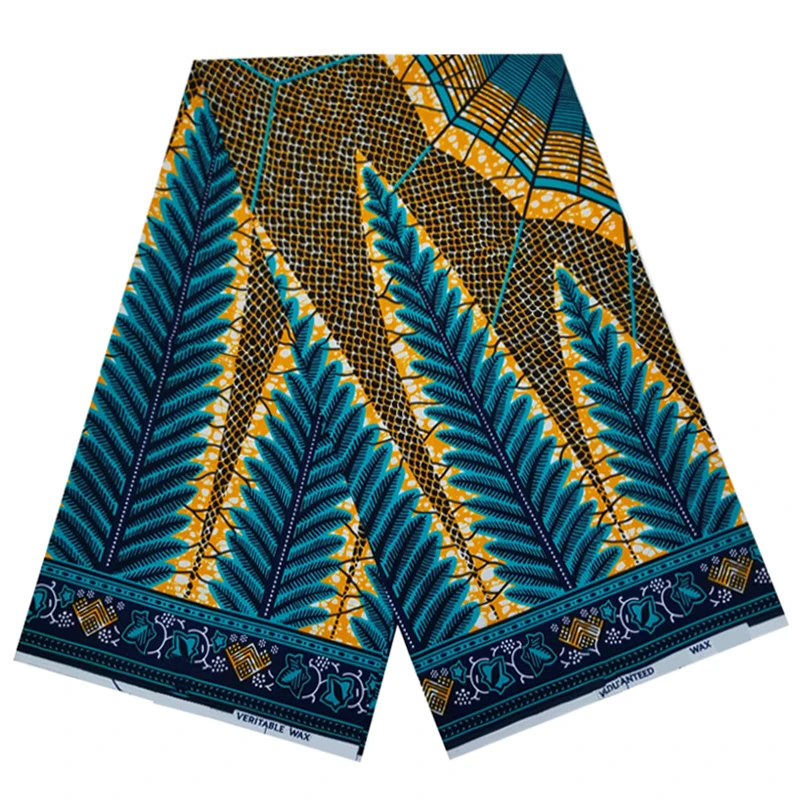 

Veritable Wax Print Cotton Fabric For Dress 100%Breathable Soft Ankara Style African Sewing Material Fabrics By The Meter VL 227