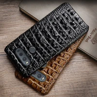 phone case for lg v10 v20 v30 v40 v50 crocodile back texture cowhide case forg3 g4 g5 g6 g7 g8s k40 k50 q6 q7 q stylo4 thinq