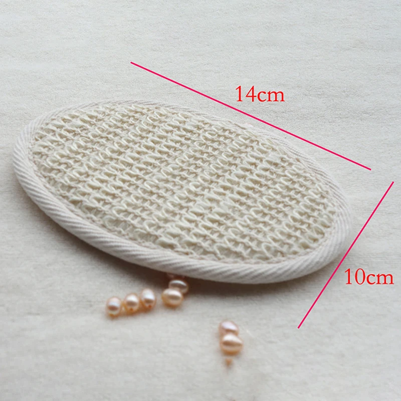 

1pcs Spa Exfoliator Scrubber Pad Cotton linen bath wipe cotton linen gloves bath products household products