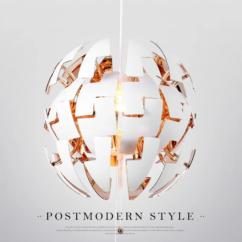 Современный индивидуальный подвесной светильник s круглый с деформацией