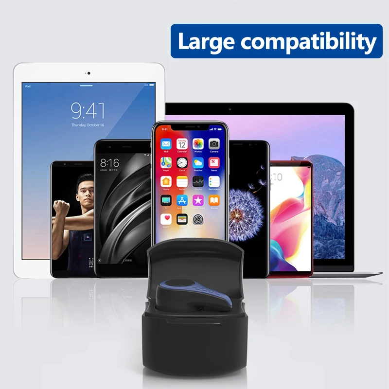 LEORY S9 Беспроводные bluetooth 5 0 одиночные наушники Hi Fi мини портативные свободные руки