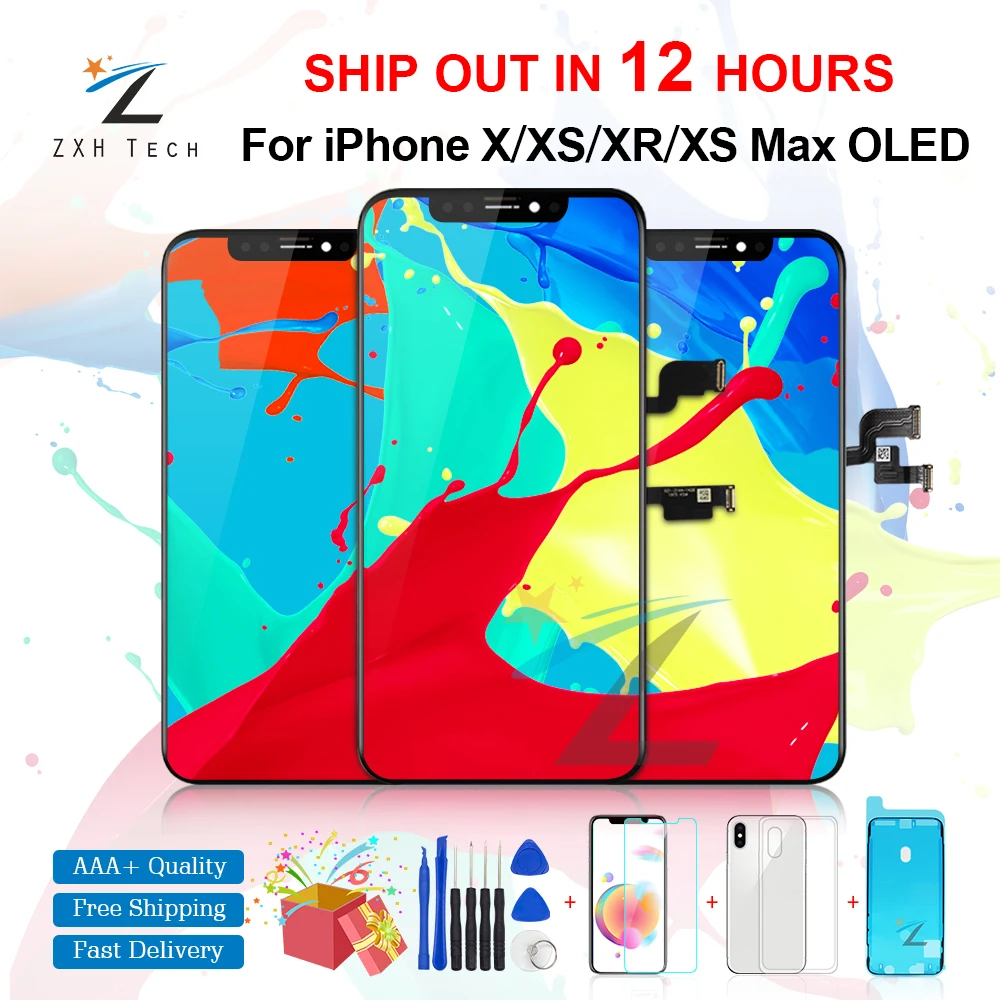 ЖК дисплей GradeAAA для iPhone X OLED IPhone XS XR MAX Inell сенсорный экран дигитайзер запасные