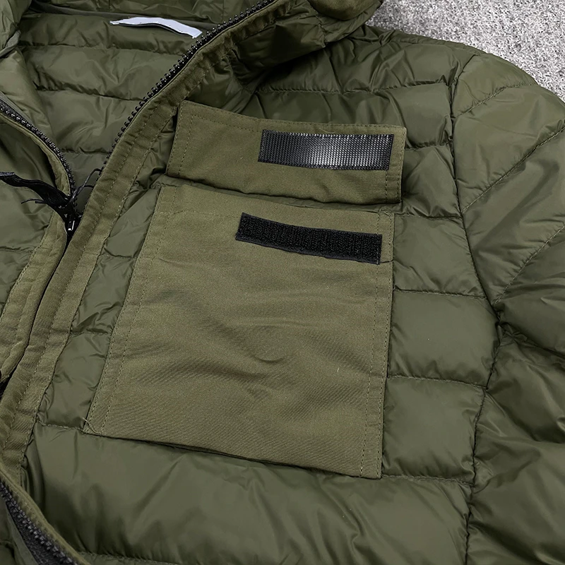 CPTOPSTONEY COMPANY Mens Jackets windbreaker Warm Hooded Casual Fashion Winter Jacket Down Jacket Thin hooded down jacket
