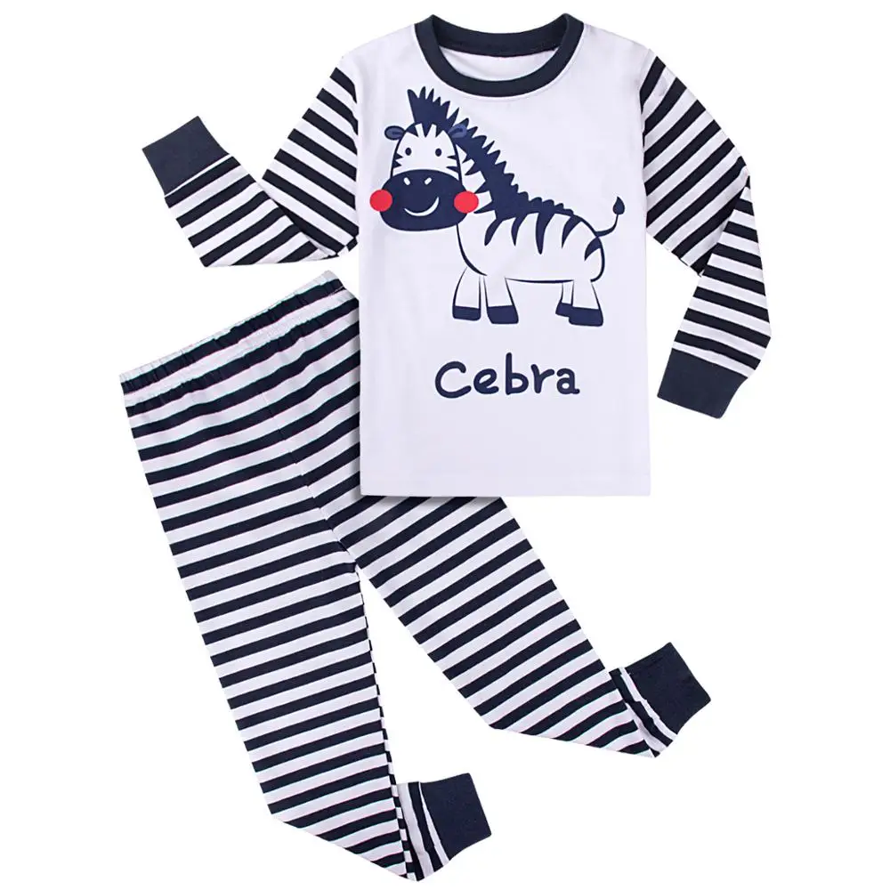 Пижама для мальчиков 7-12 лет в стиле аниме капитан америка - Цвет: Zebra