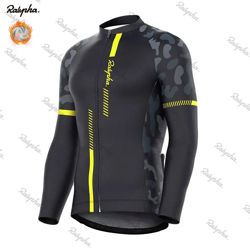 

Ralvpha Winter Thermal Fleece Cycling Jersey 2021 Racing Bike Cycling shirts Mountian Bicycle Cycling Clothing Ropa Ciclismo