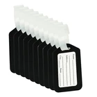 10 шт бирки для багажа, чемодана этикетка сумка дорожные аксессуары черный