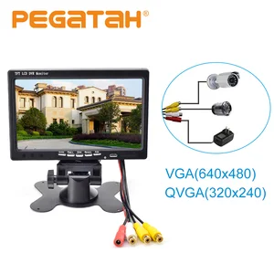 New 7-inch TFT LCD DVR Monitor Screen Car Rear View Camera Monitor 2 Channels Video Motion detection video Playback Display New 7-inch TFT LCD DVR Monitor Screen Car Rear View Camera Monitor 2 Channels Video Motion detection video Playback Display