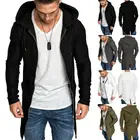 Куртки мужские зима 2019 осень уличная ветровка мужская s одежда плиссированные тонкие полосатые реглан на молнии с длинными рукавами пальто