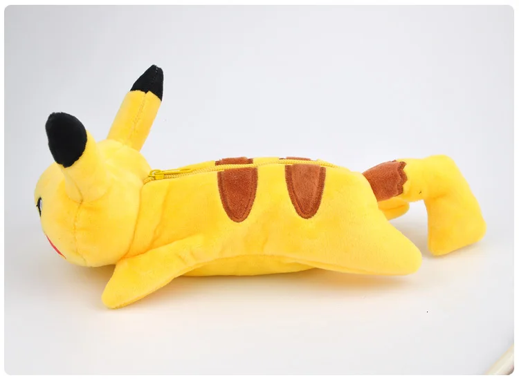 Мультяшный плюшевый чехол с рисунком Пикачу, чехол Bts Pokemon go, чехол для карандашей, бутик, школьные принадлежности, estojo de lapis plumier, канцелярские принадлежности