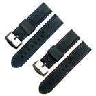 Ремешок кожаный для мужских и женских смарт-часов, модный односторонний браслет с кожаным ремешком и линией автомобиля, 26 мм24 мм22 мм20 мм, аксессуары