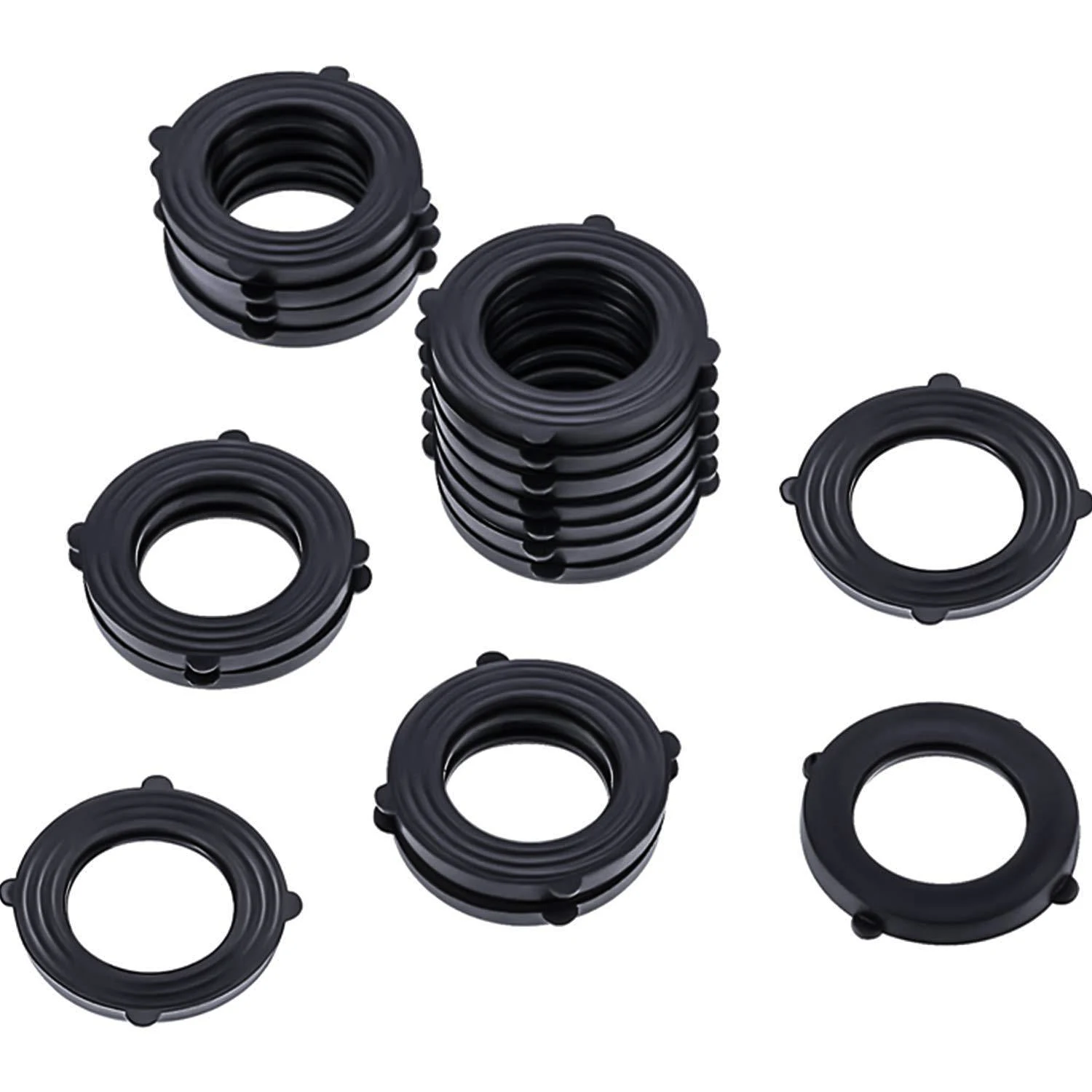 

10 Pcs Garden Hose Washers O-ring Rubber Washers Seals Self Locking Tabs Set Inside Fittings For Garden Hose And Water Faucet