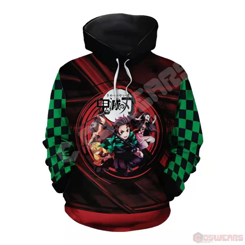 Аниме Demon Slayer: Kimetsu no Yaiba; толстовка для косплея Kamado Tanjiro Zenitsu с принтом; толстовки на молнии; толстовки; пальто с капюшоном; куртка