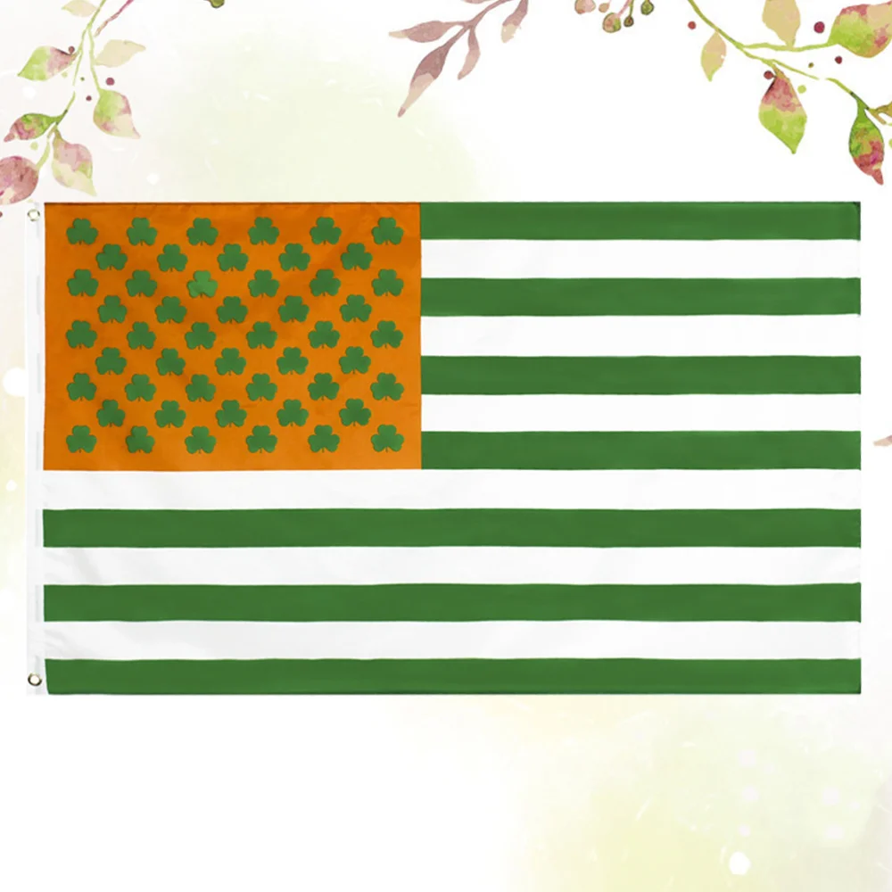1 шт. Клевер американский флаг полиэстер США Национальный многоцелевой