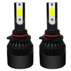 2 шт. 72W фары для 8000LM Автомобильный светодиодный головной светильник лампы 9005 HB3 9006 HB4 комплект фар авто лампы Hiкороче спереди и длиннее сзади) луч Turbo светильник лампы 6000K