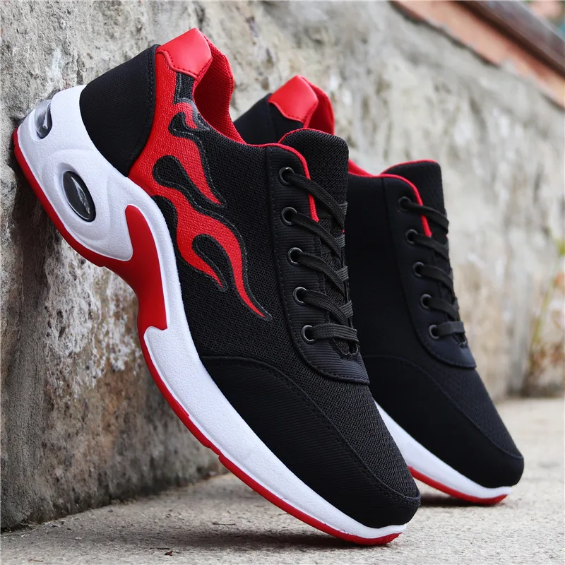 

2021 New Mens Shoes Sports Casual Shoes Breathable Outdoor Men' Sneakers Air Cushion Jogging Shoes Tennis Masculino Shoes Black