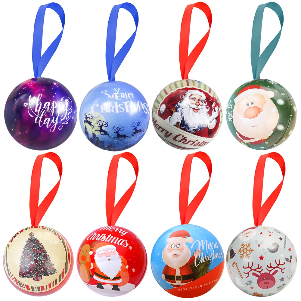 A - 5 шт. металлический шарик для конфет подвеска на рождественскую елку детские