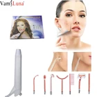 Портативная высокочастотная машина для лица, анти-акне, противовоспалительное, подтяжка кожи, морщины, тонкие линии с 7 электродными наконечниками