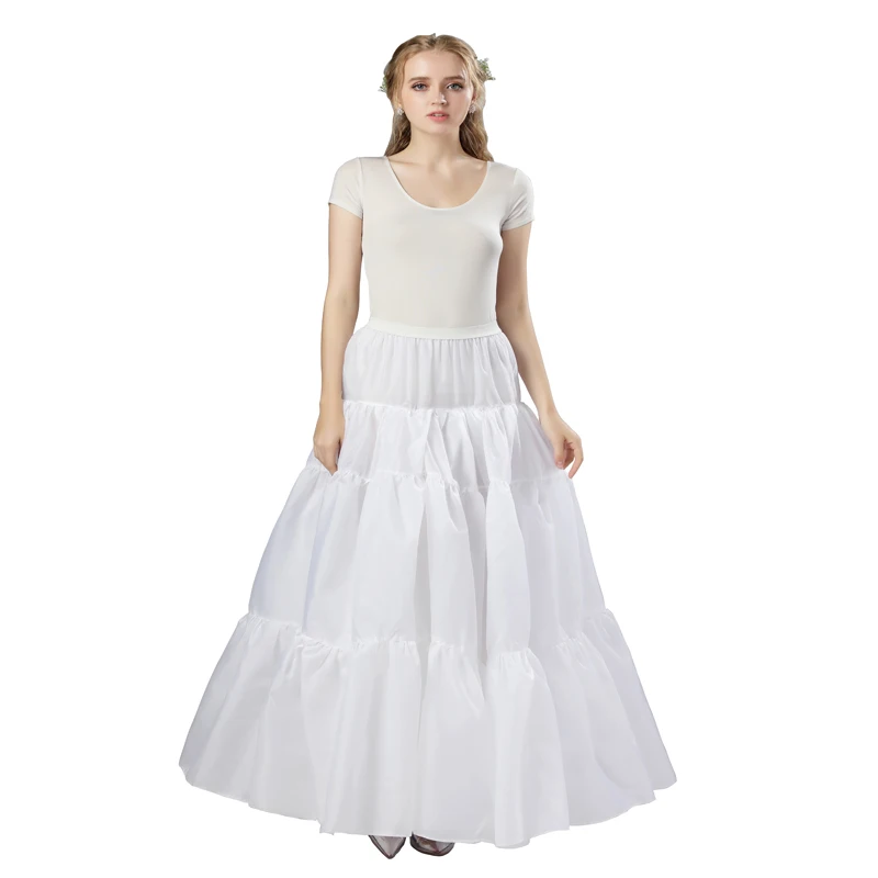 В наличии белые длинные Стиль многослойная юбка из органзы на Рождество и