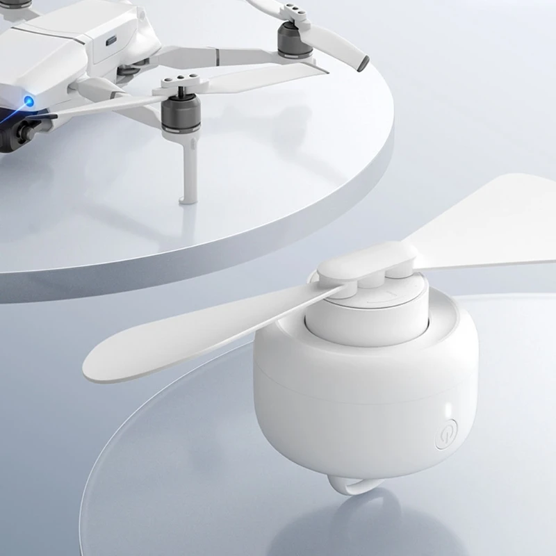 

HX6A Personal Fan 8000mAh USB Rechargeable Fan with Remote Control 4 Gears 2/4/6/8-Hour Timer Tent USB Ceiling Fan