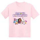 Футболка детская летняя хлопковая с коротким рукавом и изображением кукольного домика