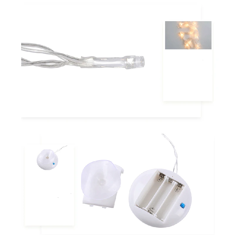 Колокольчик звезда Санта Клаус Рождество Led окна присоска светильник