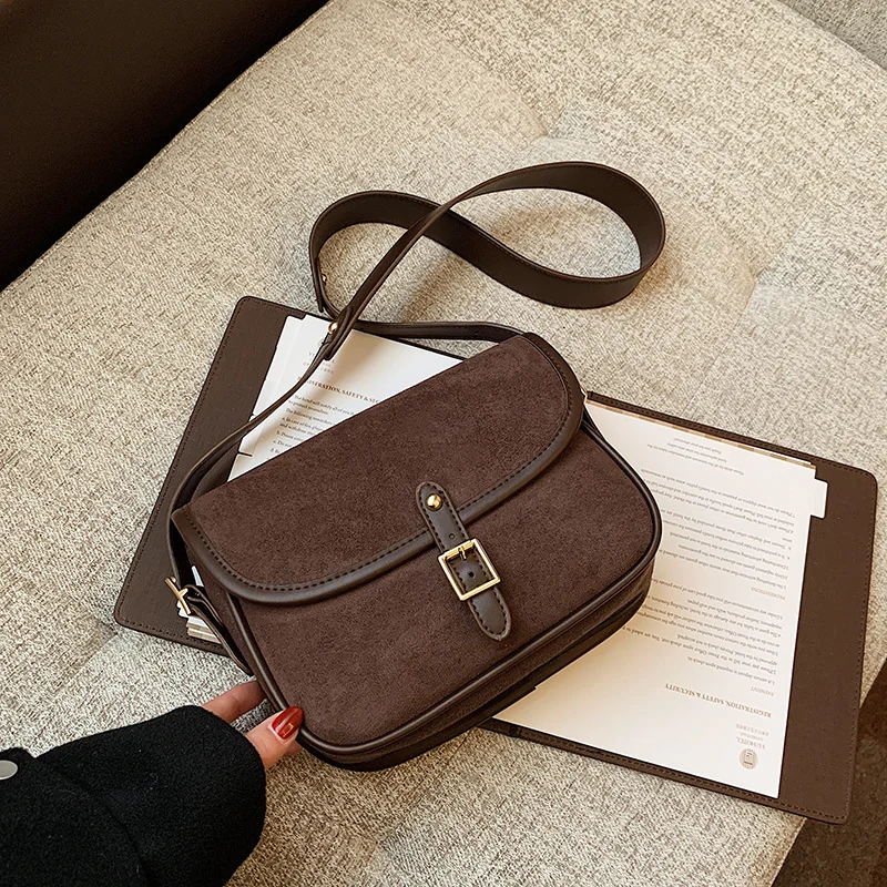 

Сумка-мессенджер Женская квадратная, из искусственной кожи, матовая, винтажная, 2021