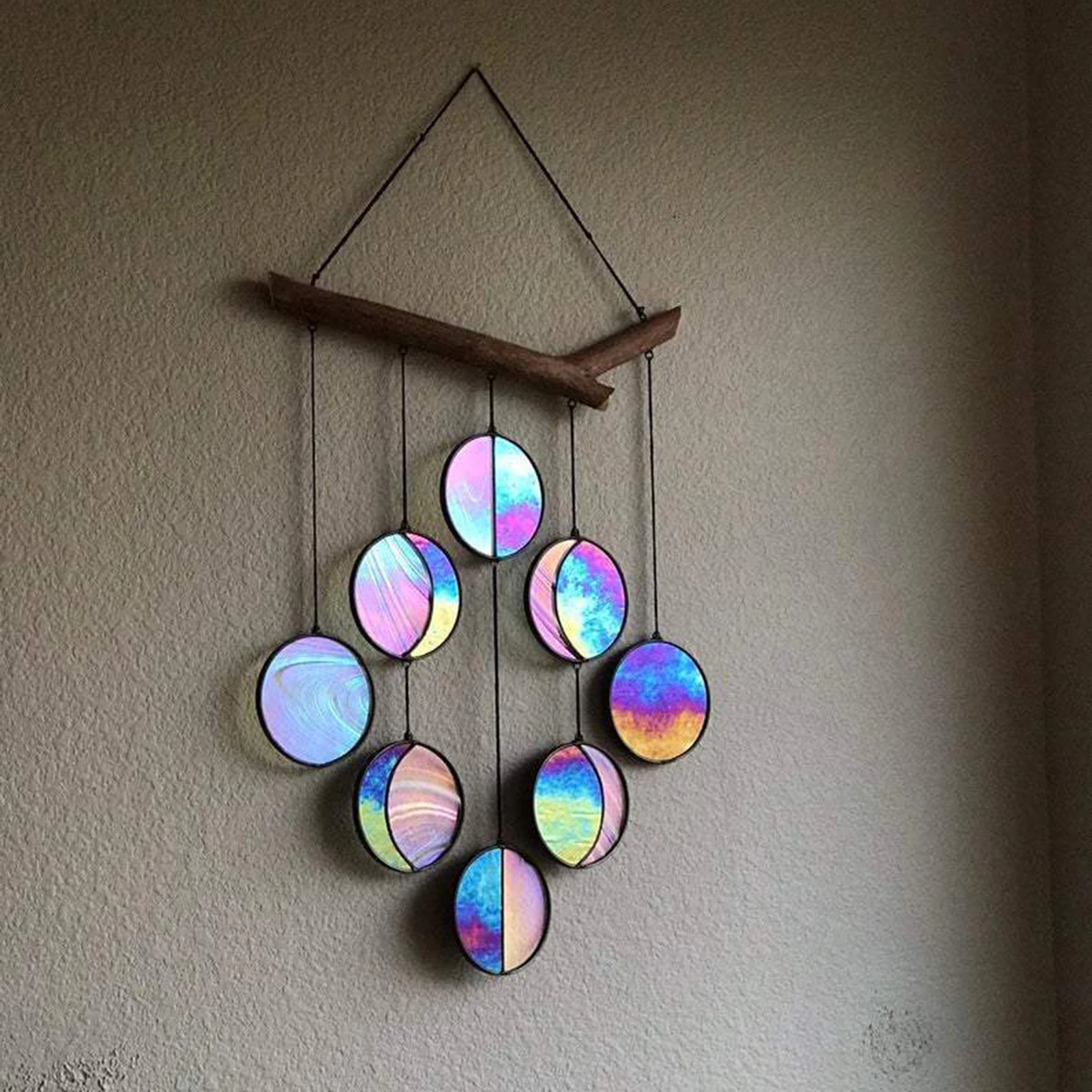 

Lunar Eclipse Full Moon Moon Phase Garland Chains Celestial Boho Shining Wall Hanging Decor Home Office Decoration