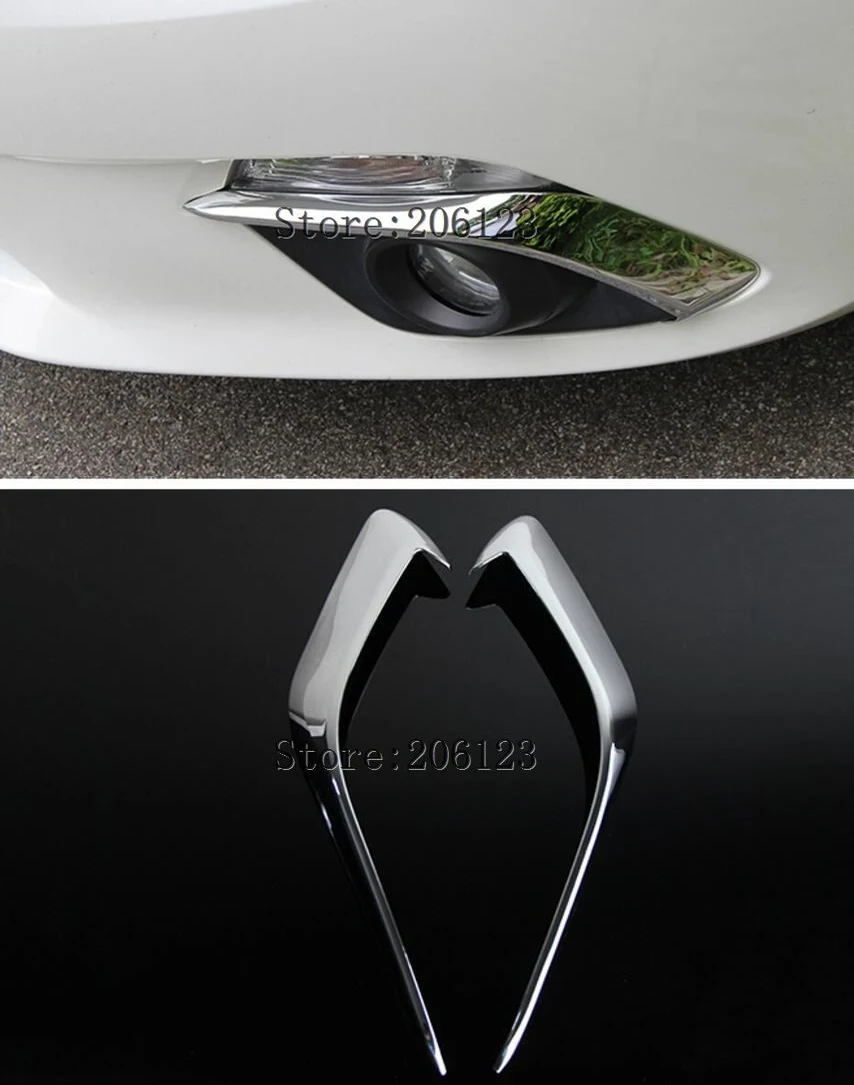 Для Mazda 3 BM Axela 2014 2015 2016 хромированный передний противотуманный светильник лампа