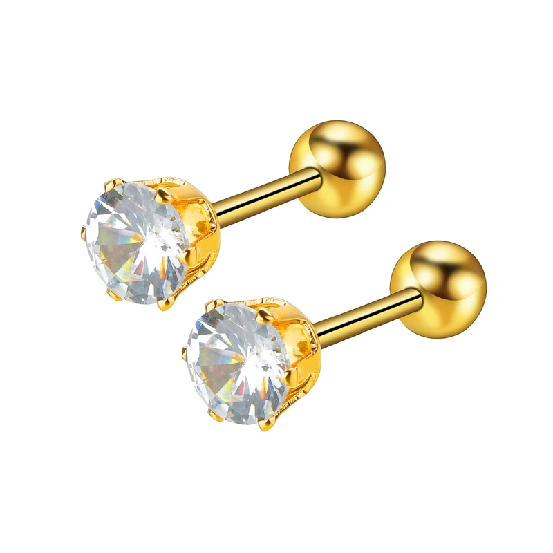 Асимметричные серьги гвоздики из титановой нержавеющей стали|Серьги-гвоздики| |