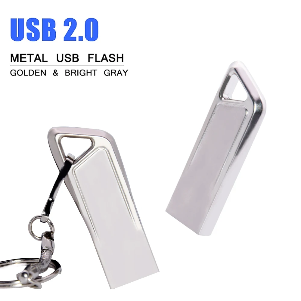 

Металлический флэш-накопитель с логотипом на заказ, 16 ГБ, 32 ГБ, 64 ГБ, 128 ГБ, высокоскоростной флэш-накопитель, флэш-накопитель USB 2.0