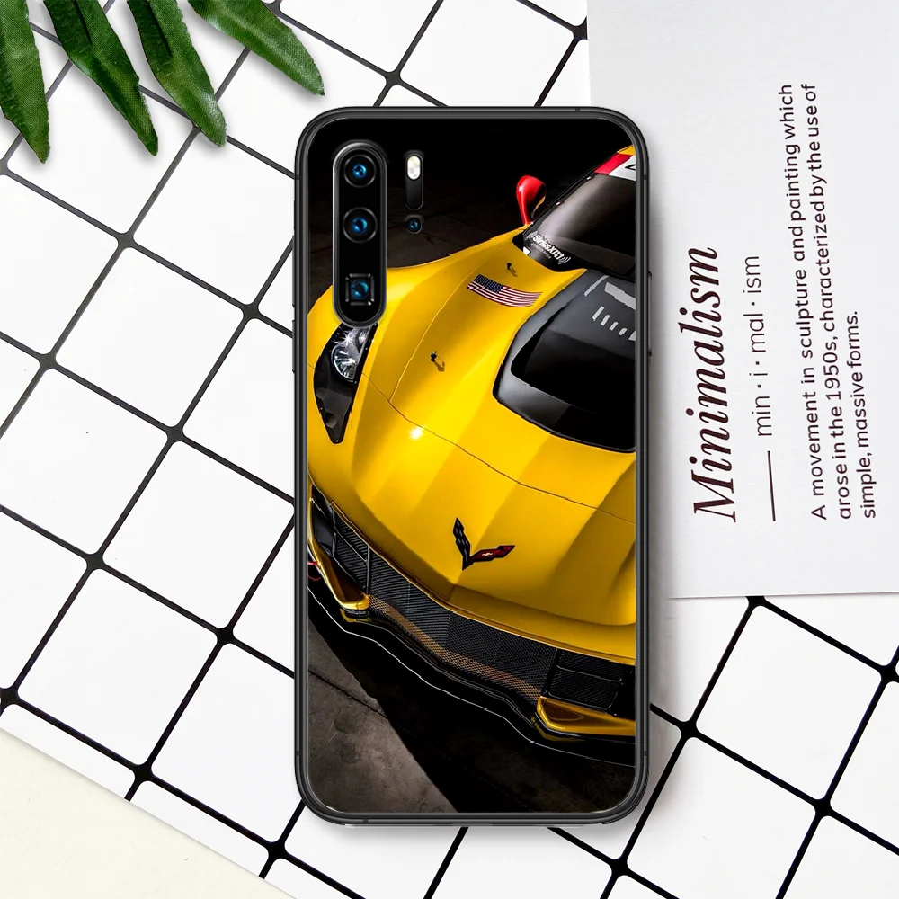 

American Car Brand Chevrolet Phone Case For Huawei P Mate Smart 10 20 30 40 Lite Z 2019 Pro black Waterproof Trend Shell Luxury