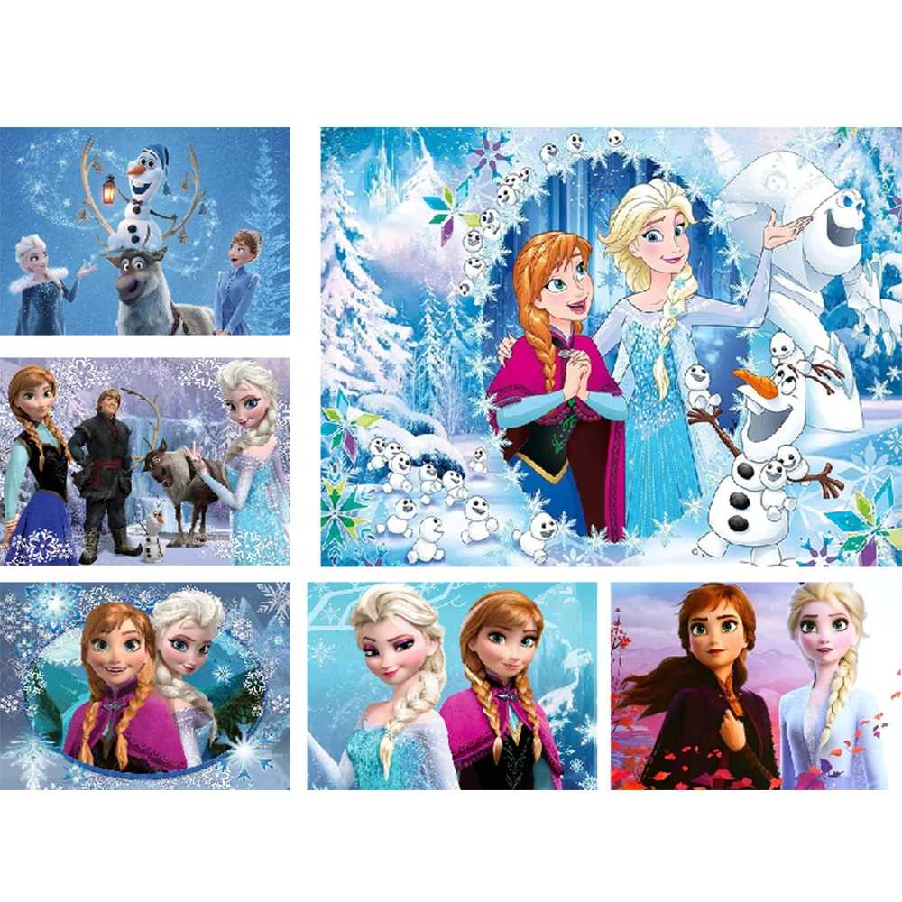 5d алмазная картина принцесса Эльза Анна сделай сам квадратная круглая