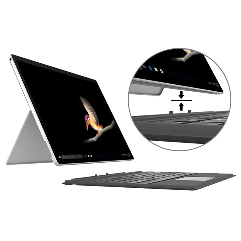 

Тонкая перезаряжаемая Беспроводная Bluetooth-клавиатура, совместимая с Micro soft Surface Pro 7 Plus 2021 / Pro 7 / Pro