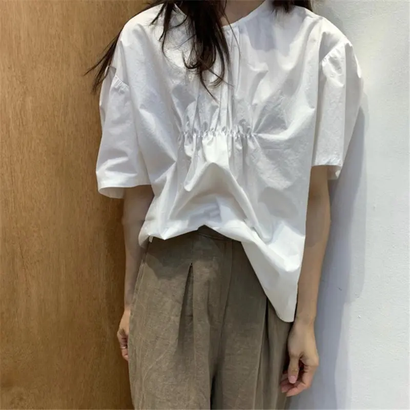 Элегантная стильная летняя однотонная плиссированная повседневная женская