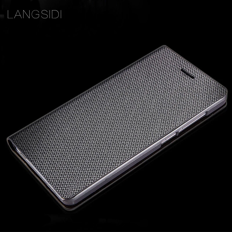 Флип чехол LANGSIDI из натуральной кожи для телефона Samsung galaxy s9 a70 a50 a30 360 защитный