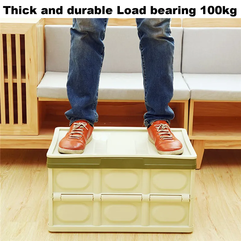 30L 55L Foldable Car Trunk Storage Box Plastic Multi-function Organizer for Auto Truck Jeep SUV Travel | Автомобили и мотоциклы