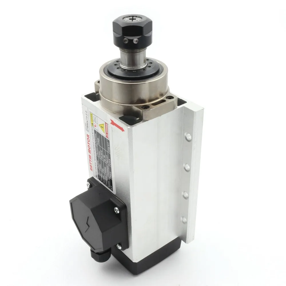 США квадратный 0 01 КВТ электродвигатель шпинделя с воздушным охлаждением ER20 runout